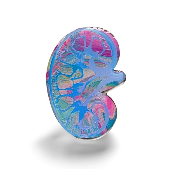 Kindey Badge Reel | Handmade ID Holder Nurse Teacher Student Therapist Gift NWT - Picture 4 of 5